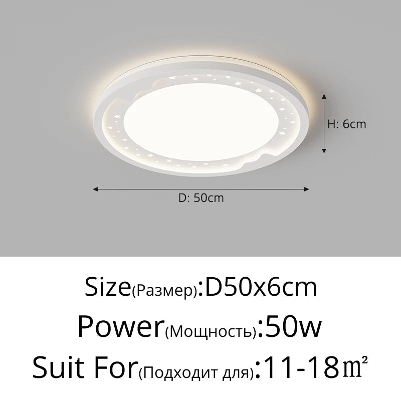 Modern ceiling light interior warm starry sky - view 7
