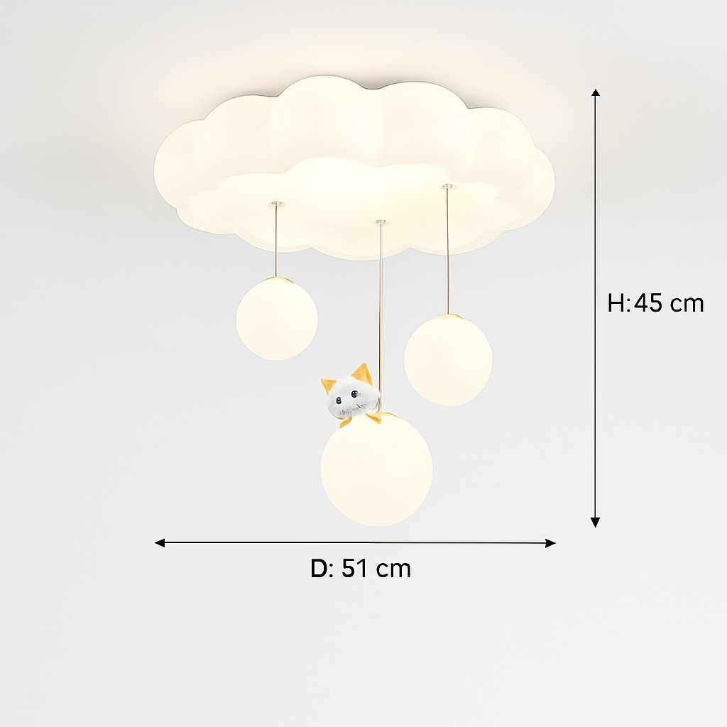 Cloud ceiling lamp rabbit bear for children room - view 7