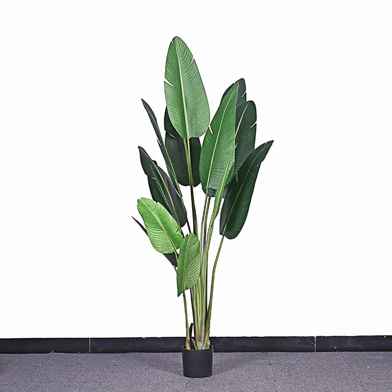 Artificial tropical banana plant for interior decoration and office - view 2