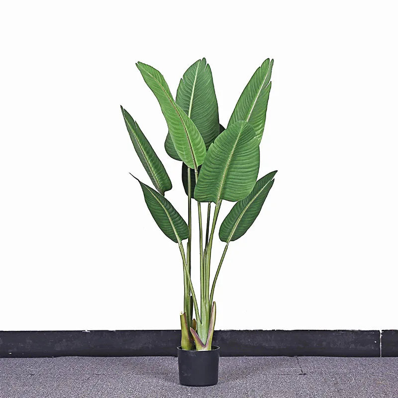 Artificial tropical banana plant for interior decoration and office - view 3