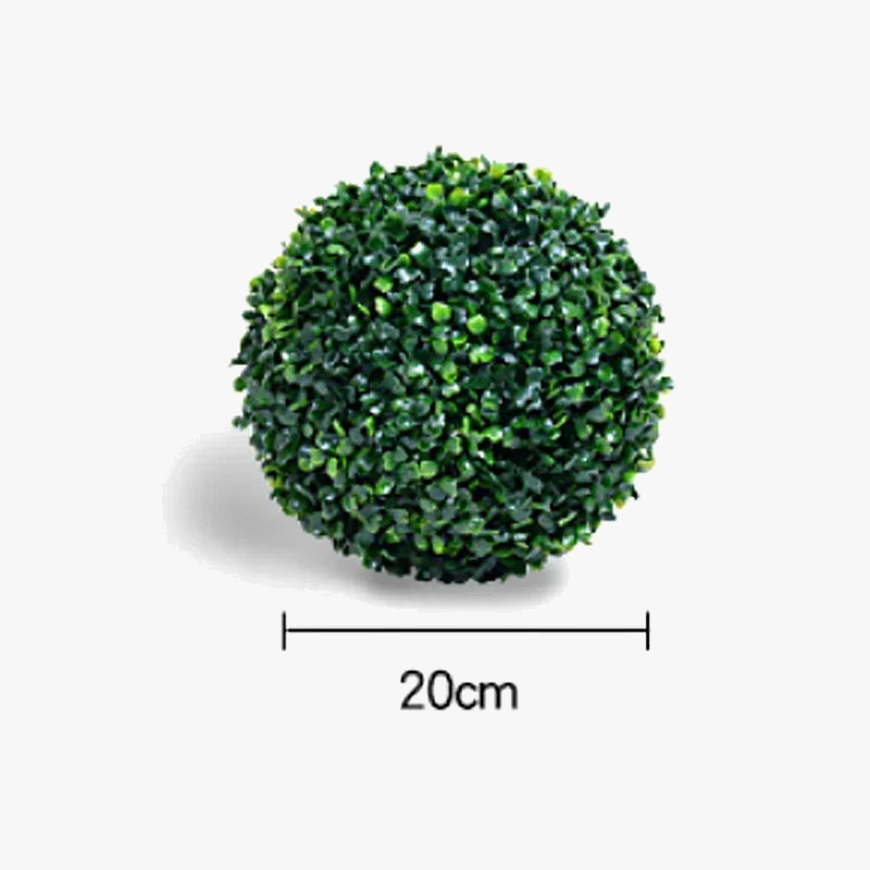 Artificial plant green ball topiary for interior and exterior decoration - view 7