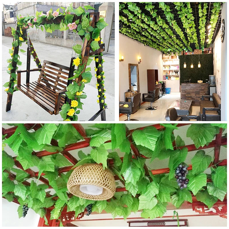 Artificial plant suspended ivy for wall decoration and wedding - view 5