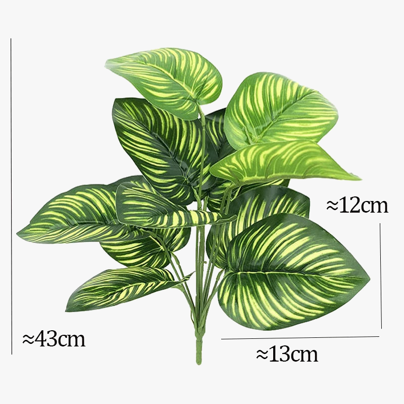Artificial plant tropical monstera wall decoration garden - view 5