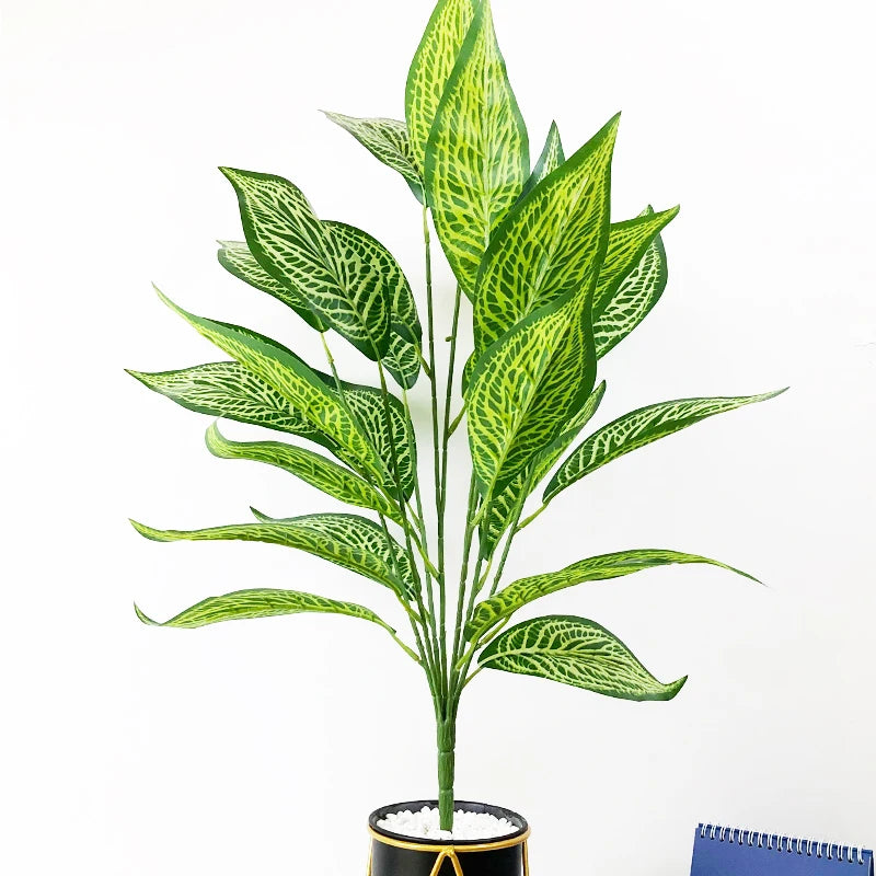 Artificial plant tropical monstera with decorative leaves for indoor garden - view 4
