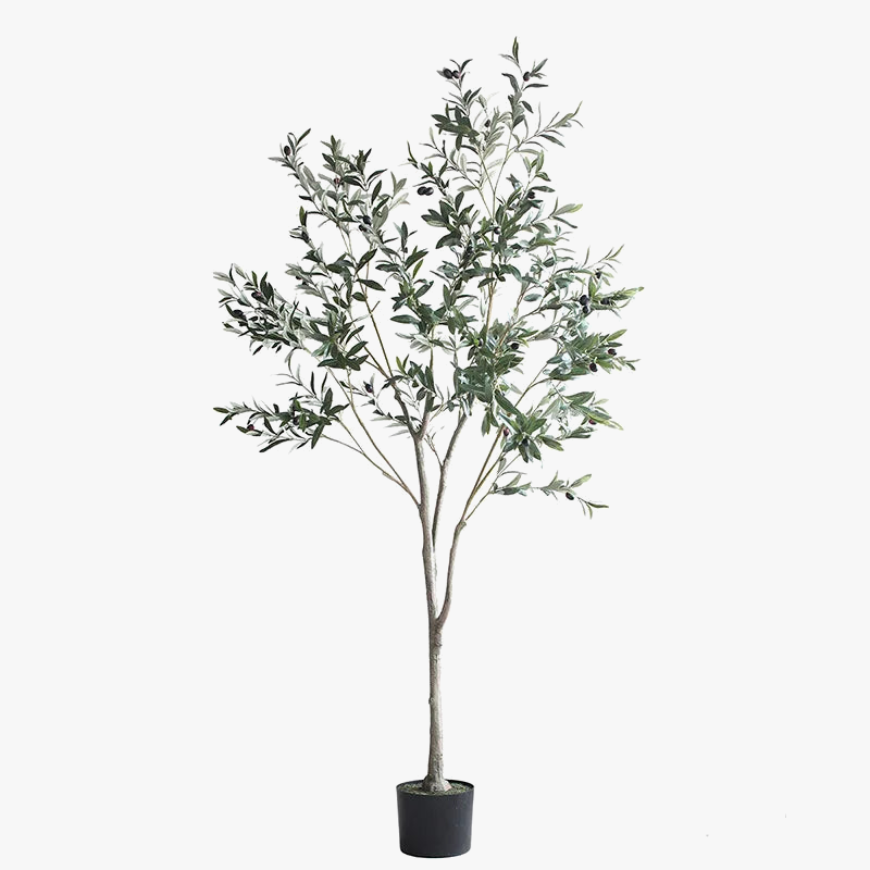 Artificial olive plant in pot for interior decoration - view 3