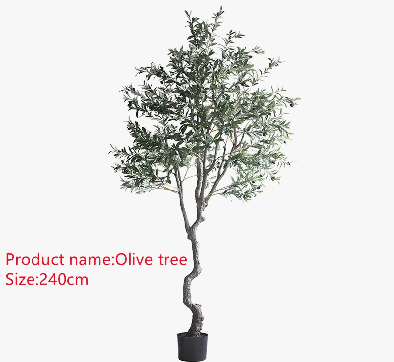 Artificial olive plant in pot for interior decoration - view 6