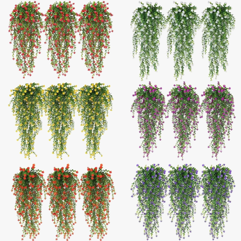 Artificial plant suspended floral decoration for interior and parties - view 2