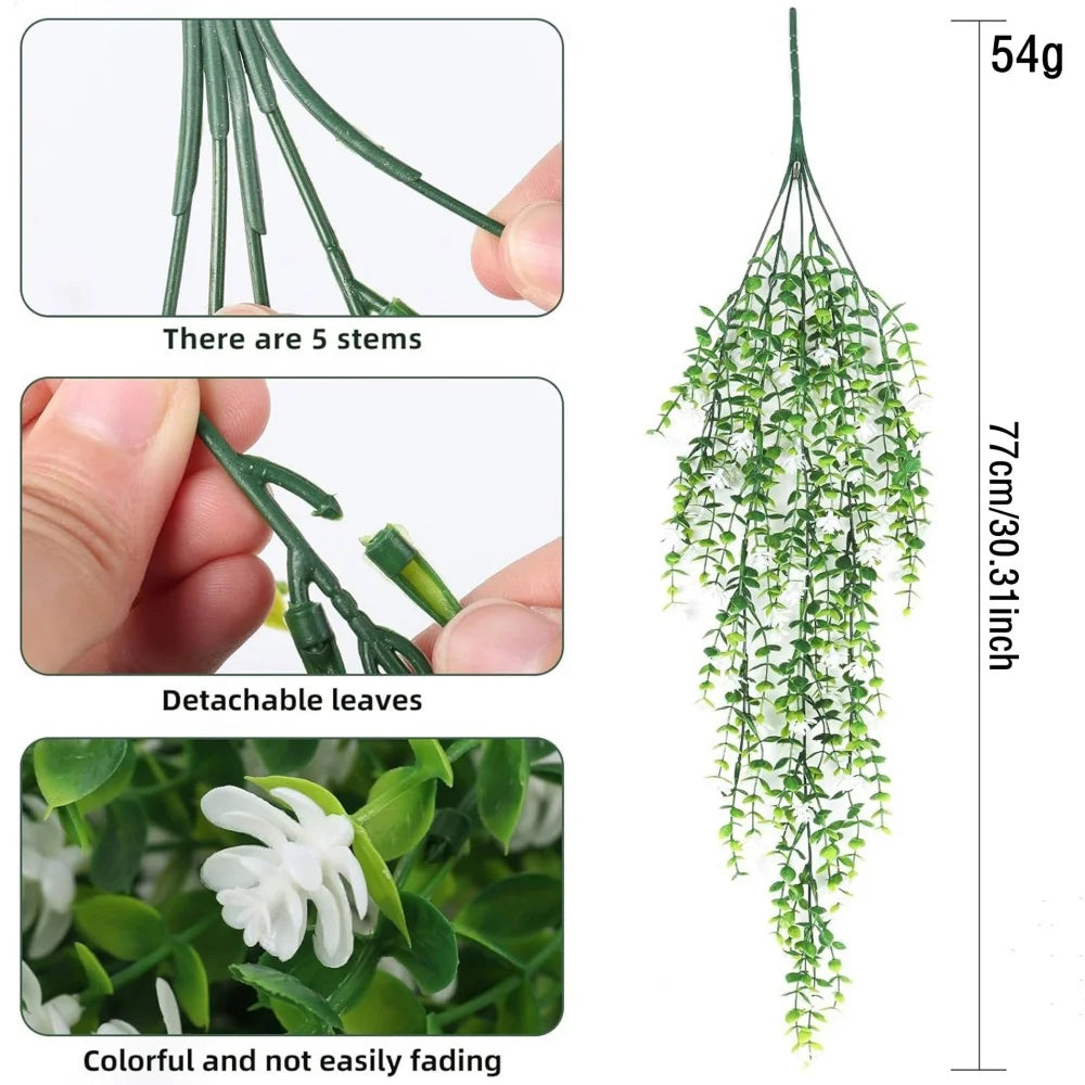 Artificial plant suspended floral decoration for interior and parties - view 5