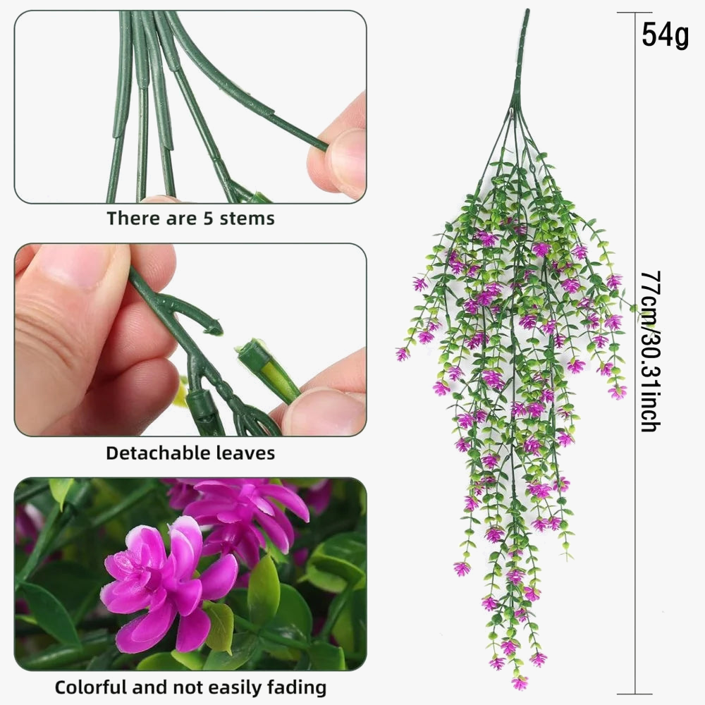 Artificial plant suspended floral decoration for interior and parties - view 7