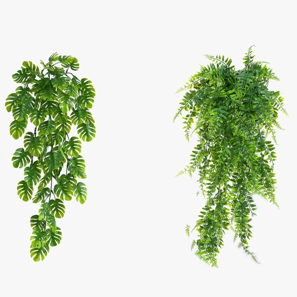 Artificial plant suspended for elegant interior decoration
