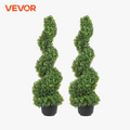 Decorative spiral plastic plant green