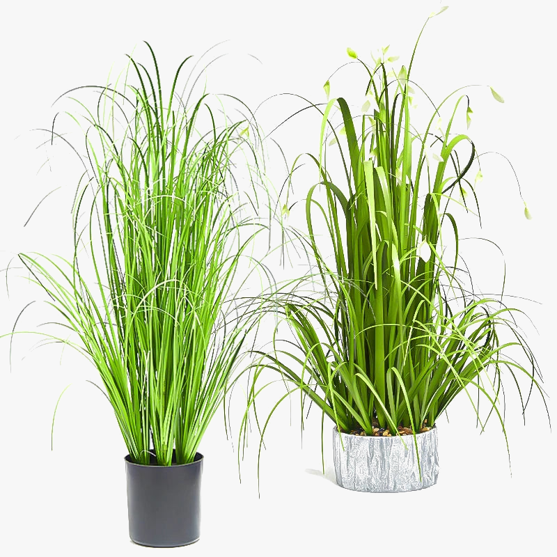 Tropical artificial plant in pot for interior and festive decoration