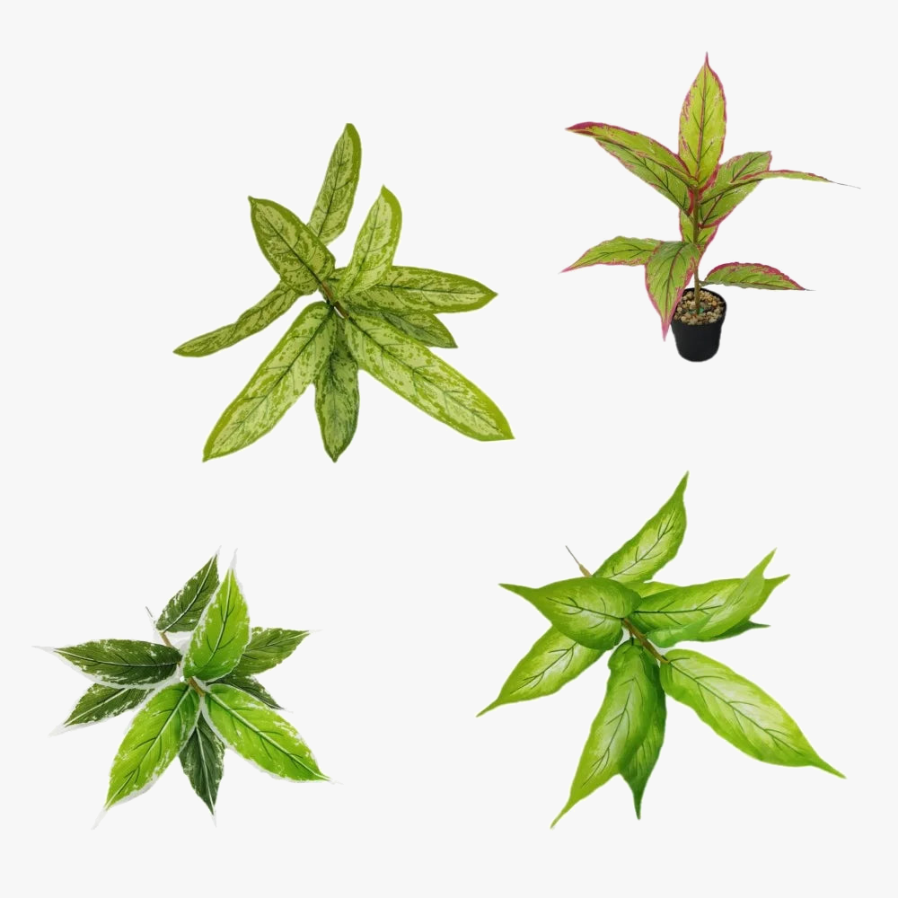 Artificial green plant in pot for modern interior decoration - view 3