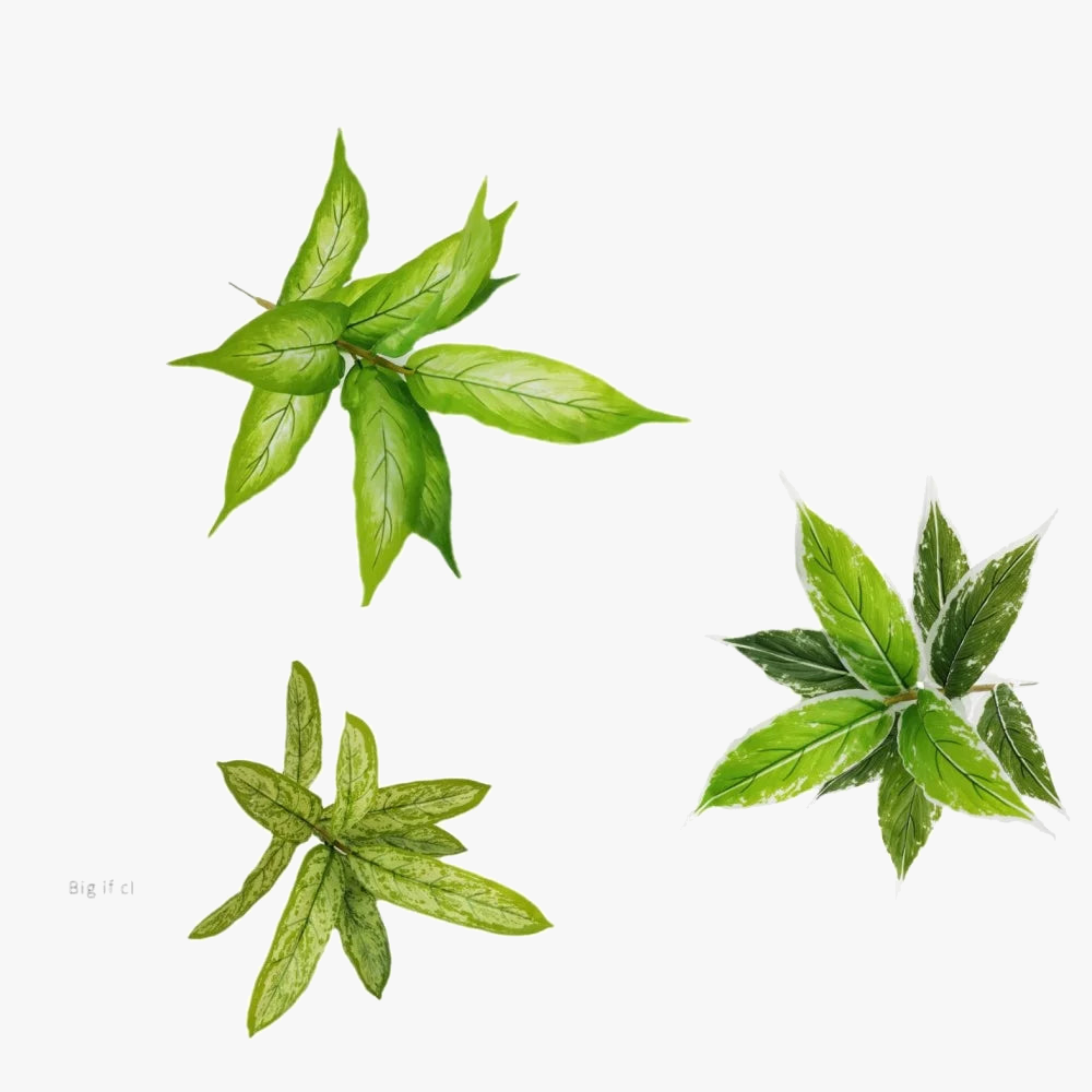 Artificial green plant in pot for modern interior decoration - view 4