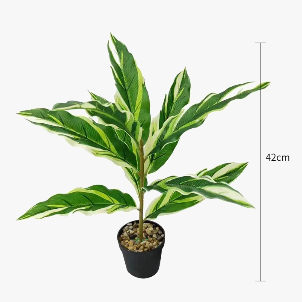 Artificial green plant in pot for modern interior decoration - view 10