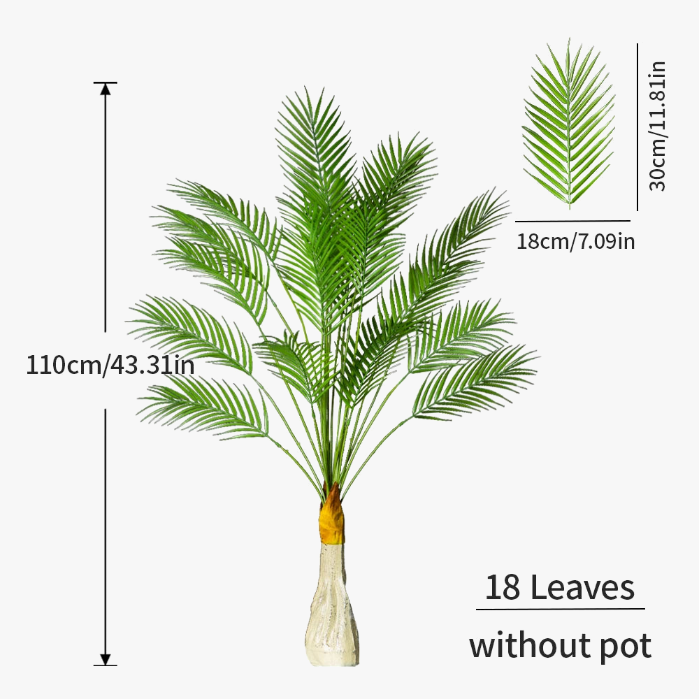 Artificial tropical palm plant for interior and exterior decoration - view 6