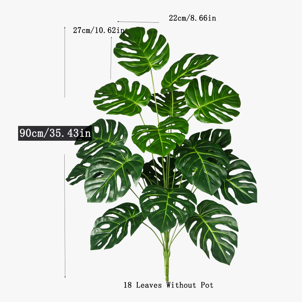 Tropical artificial monstera plant for interior and exterior decoration - view 6
