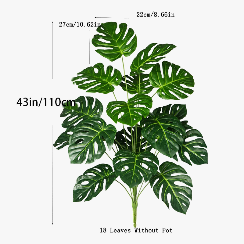Tropical artificial monstera plant for interior and exterior decoration - view 9