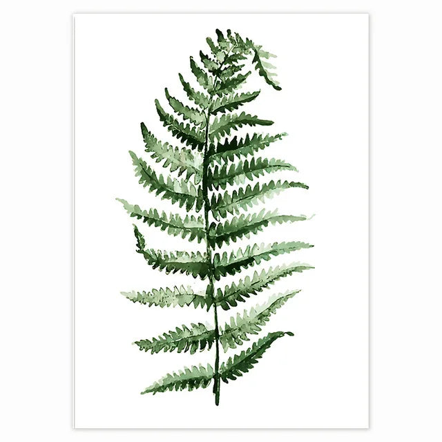 Modern tropical plant for Scandinavian wall decoration