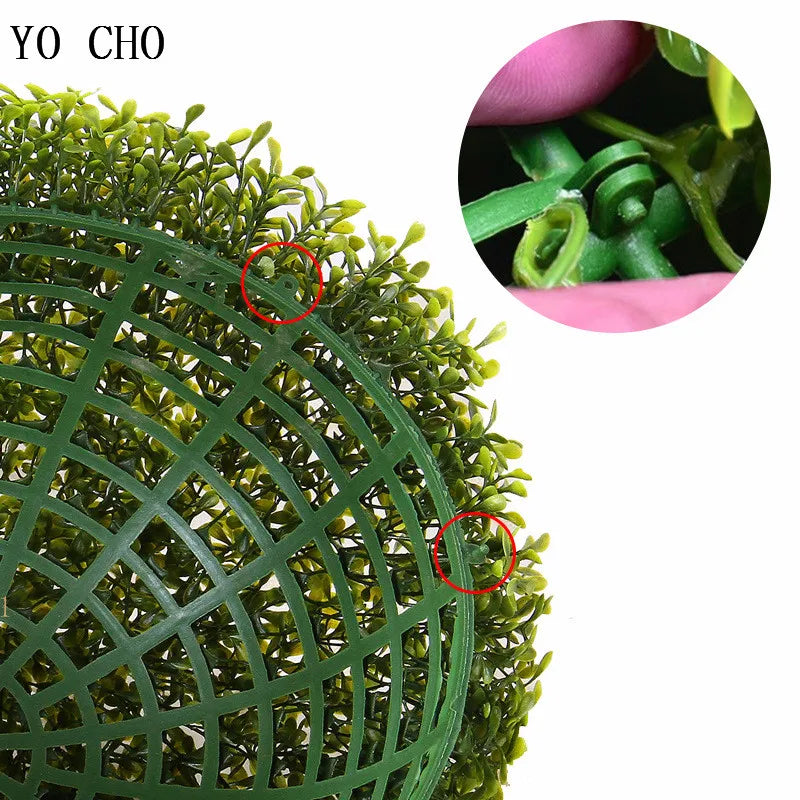 Artificial plants ball plastic grass for garden decoration - view 6