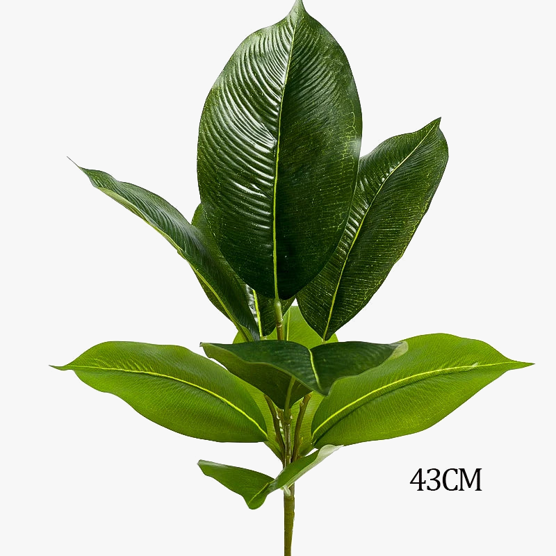 Artificial plants fake rubber ficus branch for interior decoration - view 3