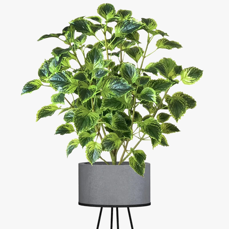 Artificial eucalyptus plants and tropical mint for interior decoration