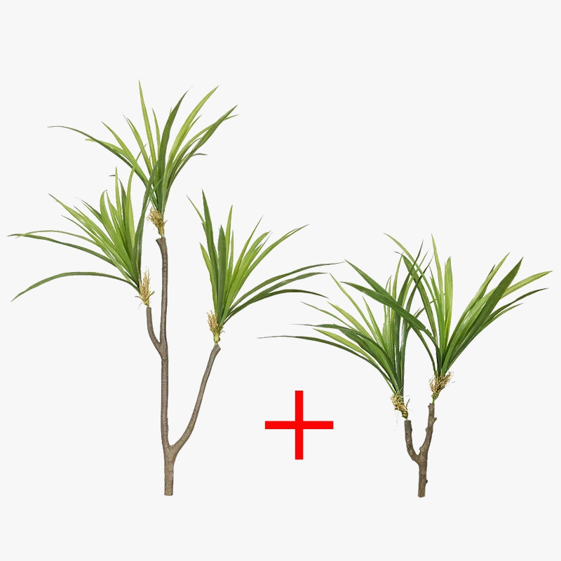 Artificial plants dracaena tropical tree in pot interior decoration - view 8