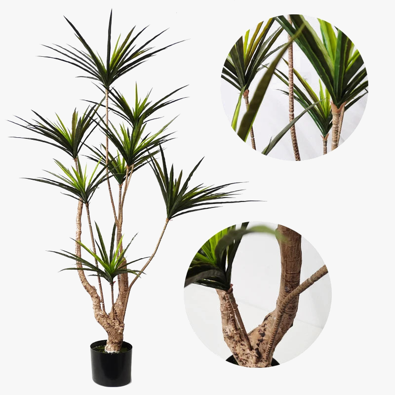 Artificial plants dracaena for tropical interior decoration - view 2