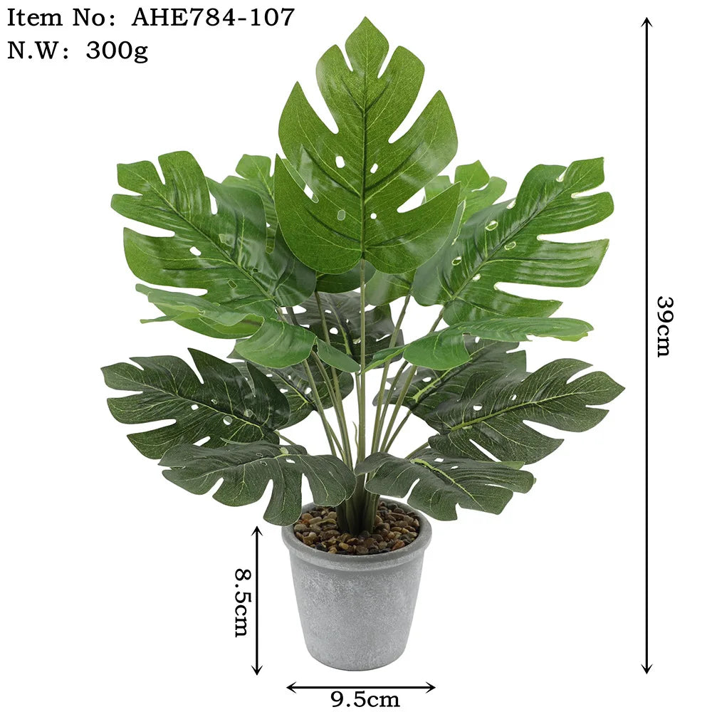 Artificial plants in decorative turtle leaf for home and office - view 2