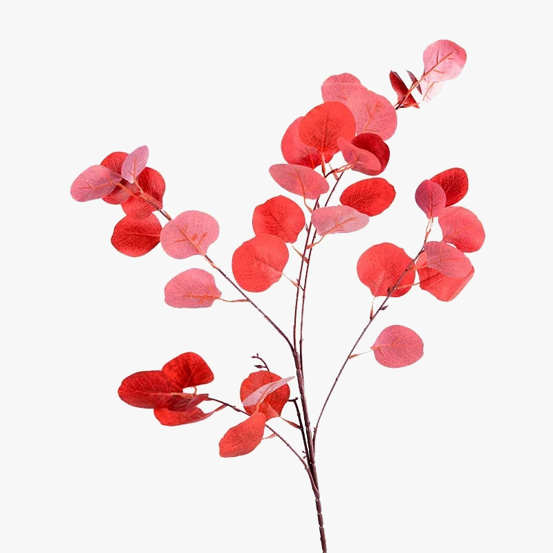 Artificial plants eucalyptus long stems for autumn decoration - view 5
