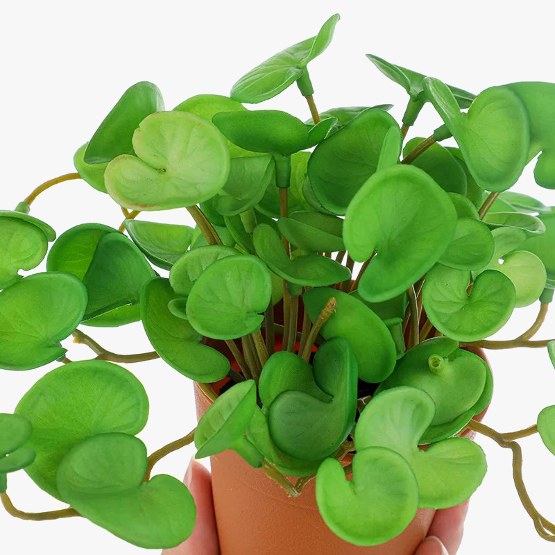 Artificial Tropical Foliage Decorative Bouquet in Plastic Grass - view 4