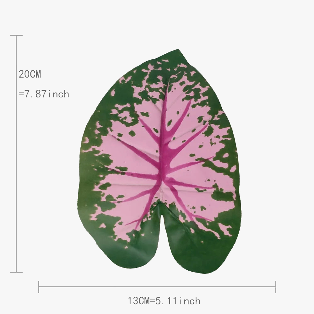 Artificial pink leaf plants for interior decoration and parties - view 4