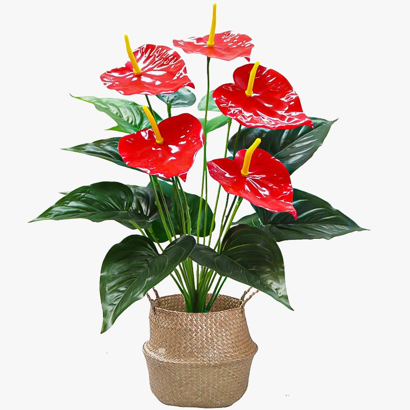 Artificial plants monstera palm anthurium interior decoration outdoor - view 2