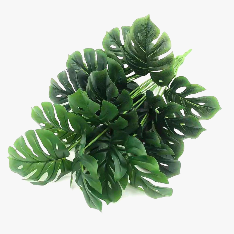 Artificial plants monstera palm turtle leaves for decoration - view 7