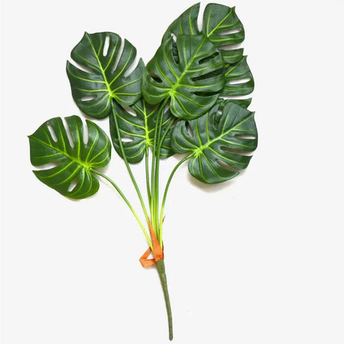 70 cm Artificial Monstera Plant in White, Yellow, or Green - view 2