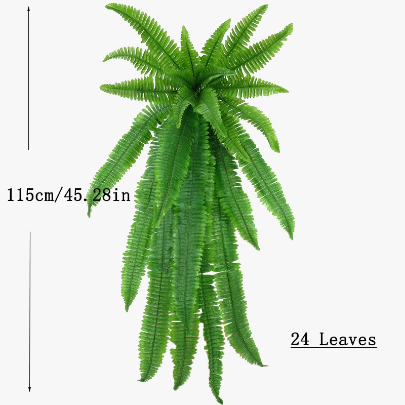 Artificial plants mural vine leaves and decorative fern - view 8