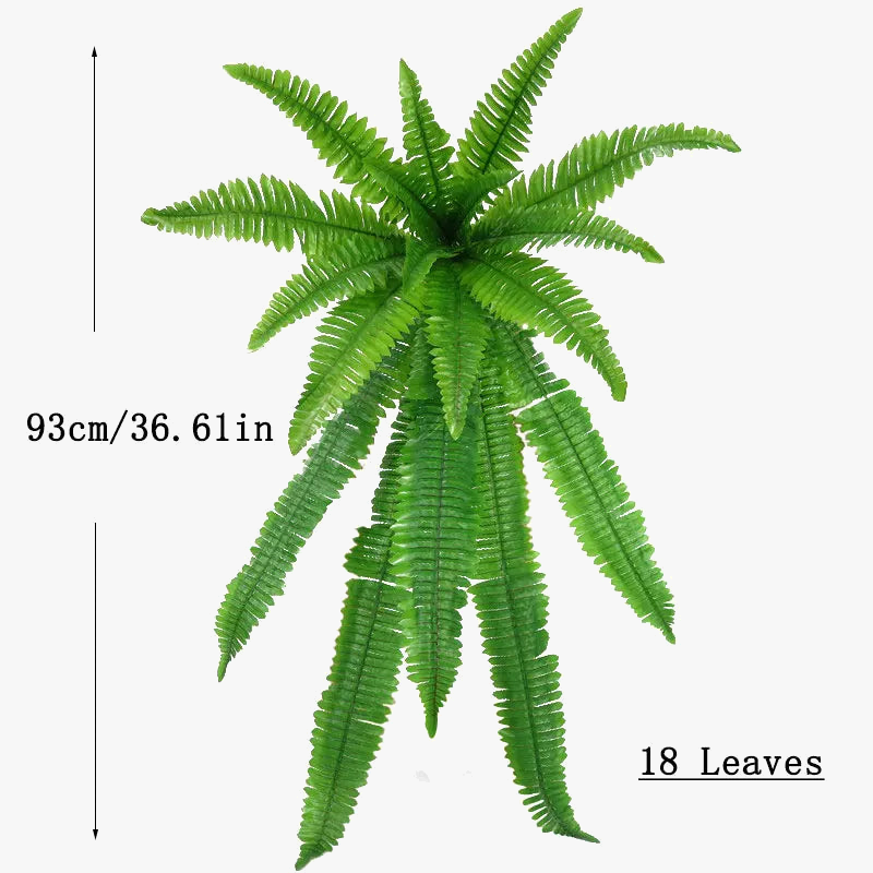 Artificial plants mural vine leaves and decorative fern - view 9