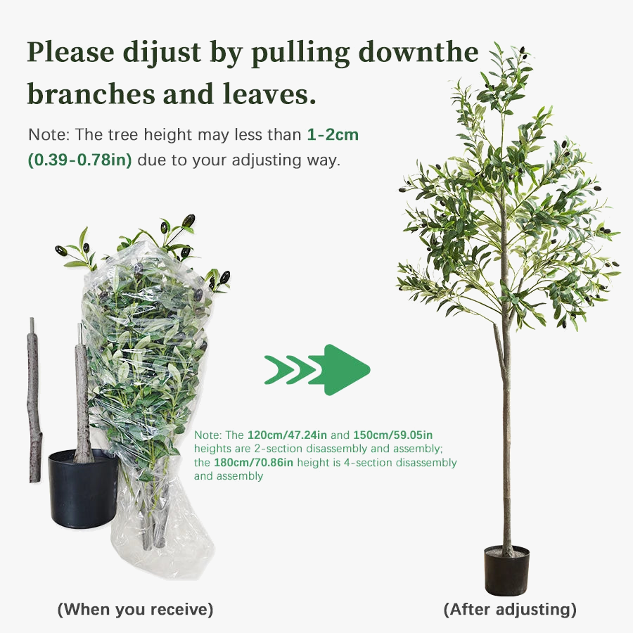 Artificial decorative olive plants for garden and interior - view 3