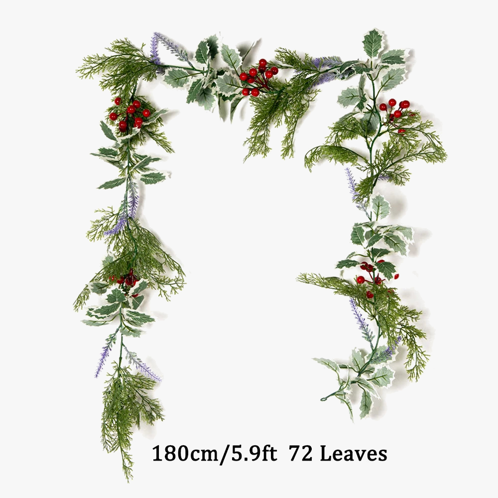 Artificial plants for Christmas decoration garland suspended festive - view 5