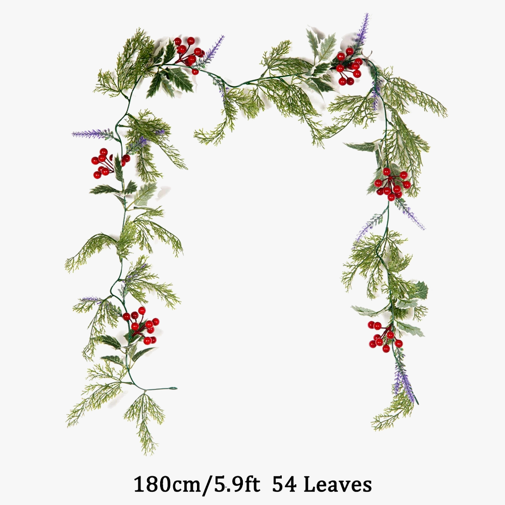 Artificial plants for Christmas decoration garland suspended festive - view 6