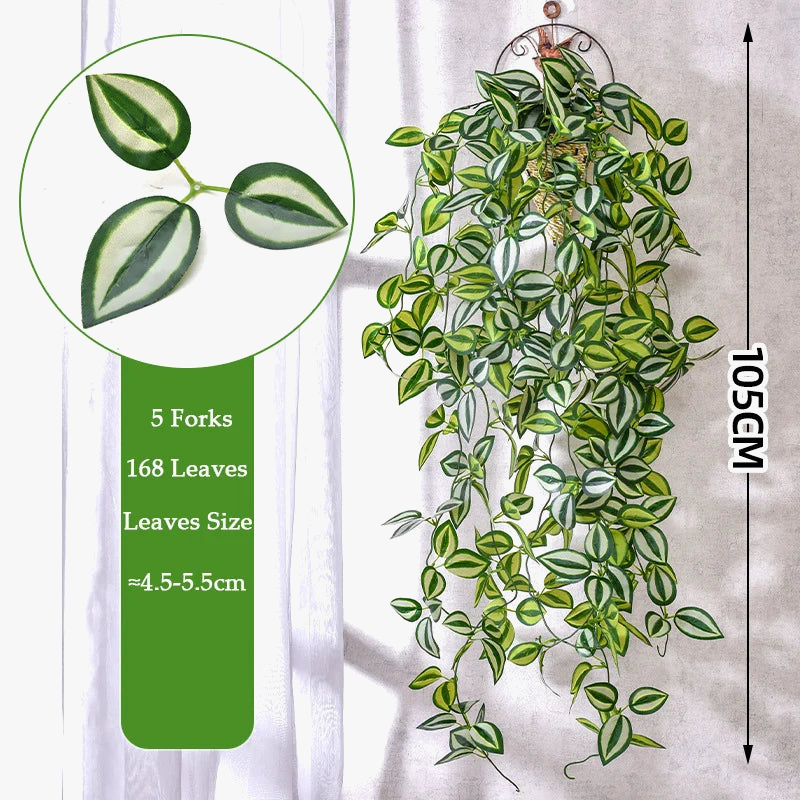 Hanging Artificial Plant Vine, 105 cm, Five-Branch Style - view 3