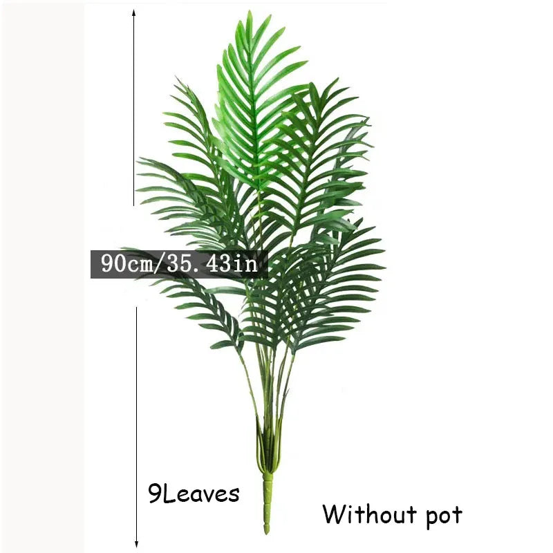 Tropical artificial plants palm and monstera interior and exterior decoration - view 7