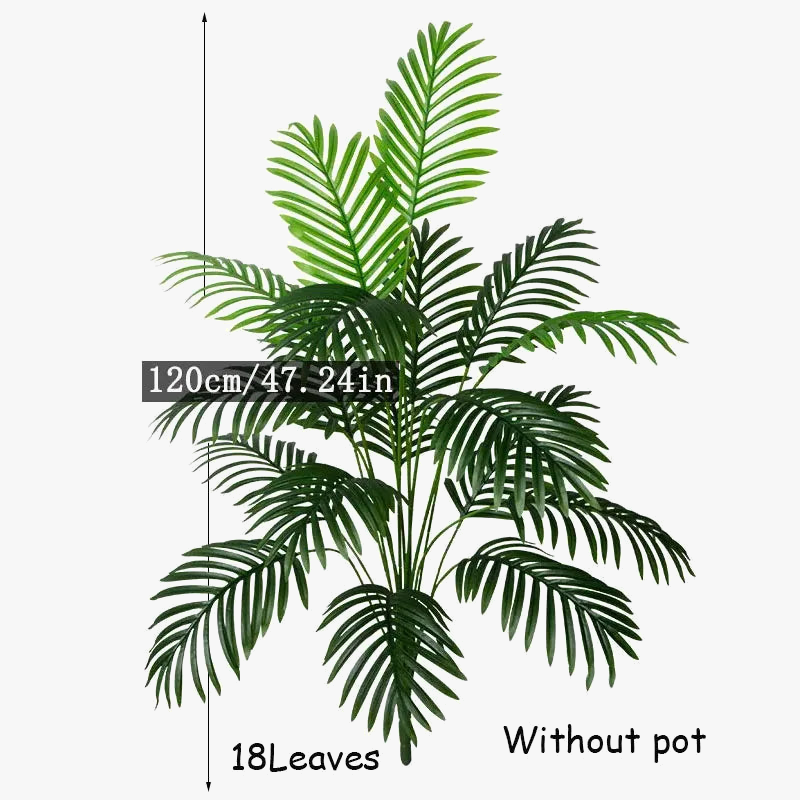 Tropical artificial plants palm and monstera interior and exterior decoration - view 8
