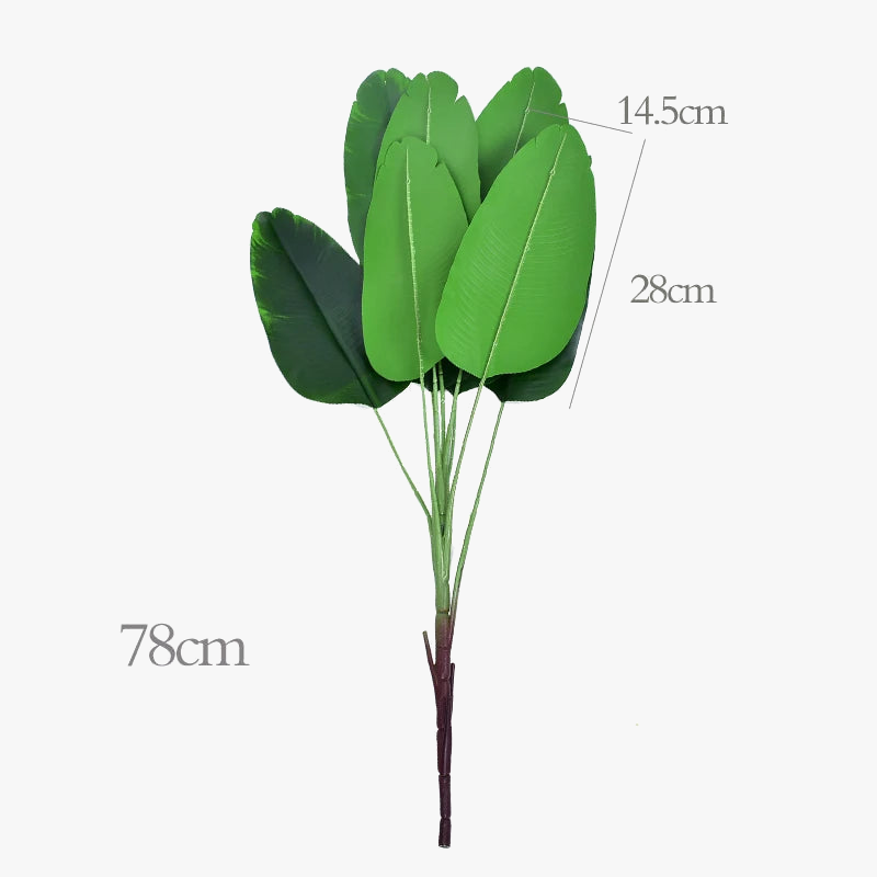 Banana & Monstera Leaf Artificial Plant, 70 to 78 cm - view 6
