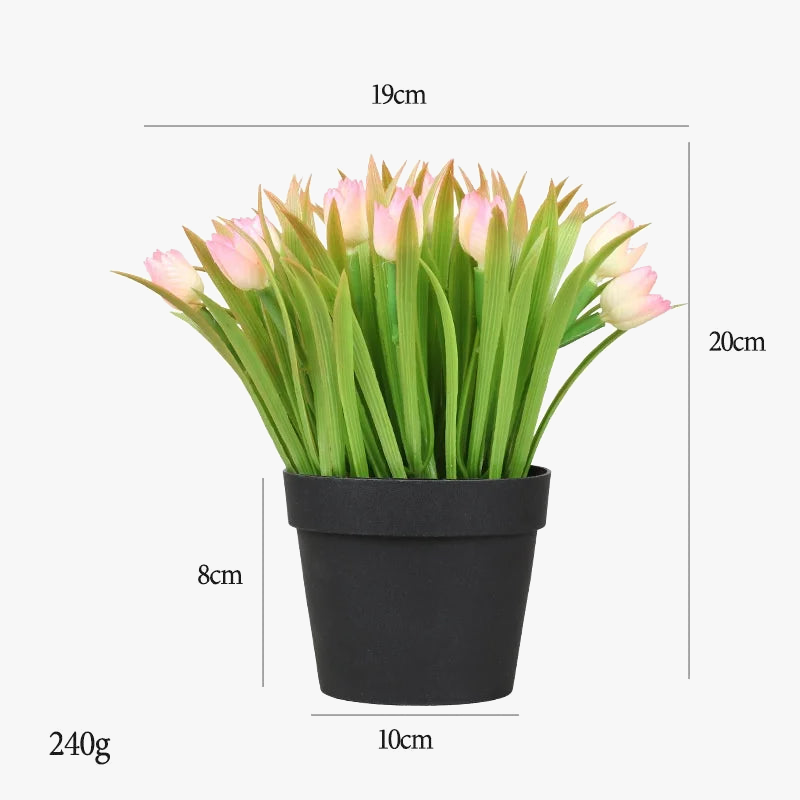 Tulip artificial plants for table decoration and garden - view 2
