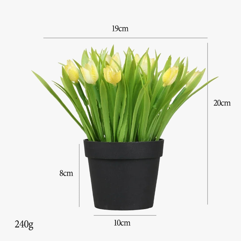 Tulip artificial plants for table decoration and garden - view 4