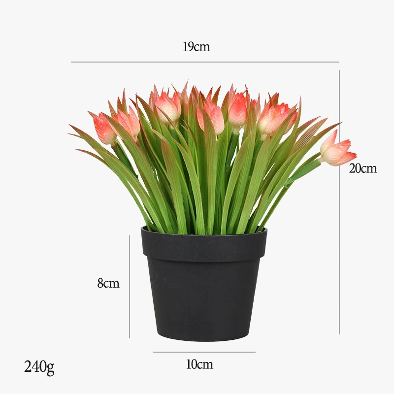 Tulip artificial plants for table decoration and garden - view 5