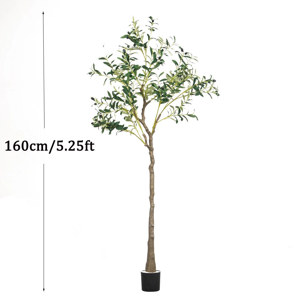 Artificial olive plants in pot for interior and exterior decoration - view 6