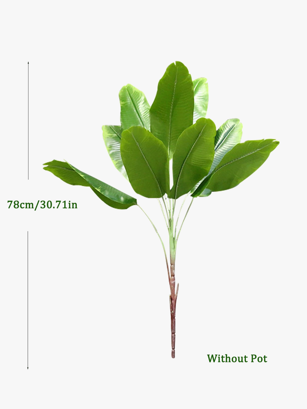 Artificial banana plants and tropical decorative foliage - view 4