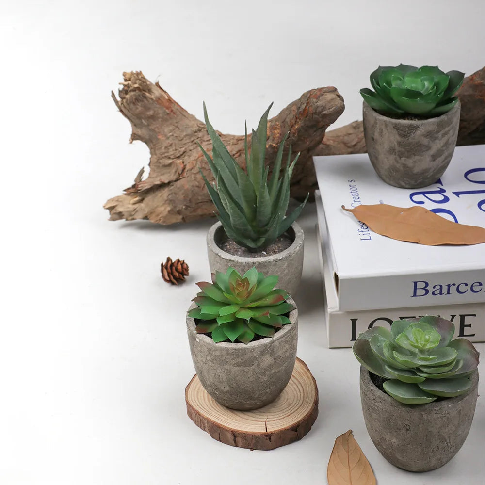 Artificial succulent plants for modern interior decoration - view 4